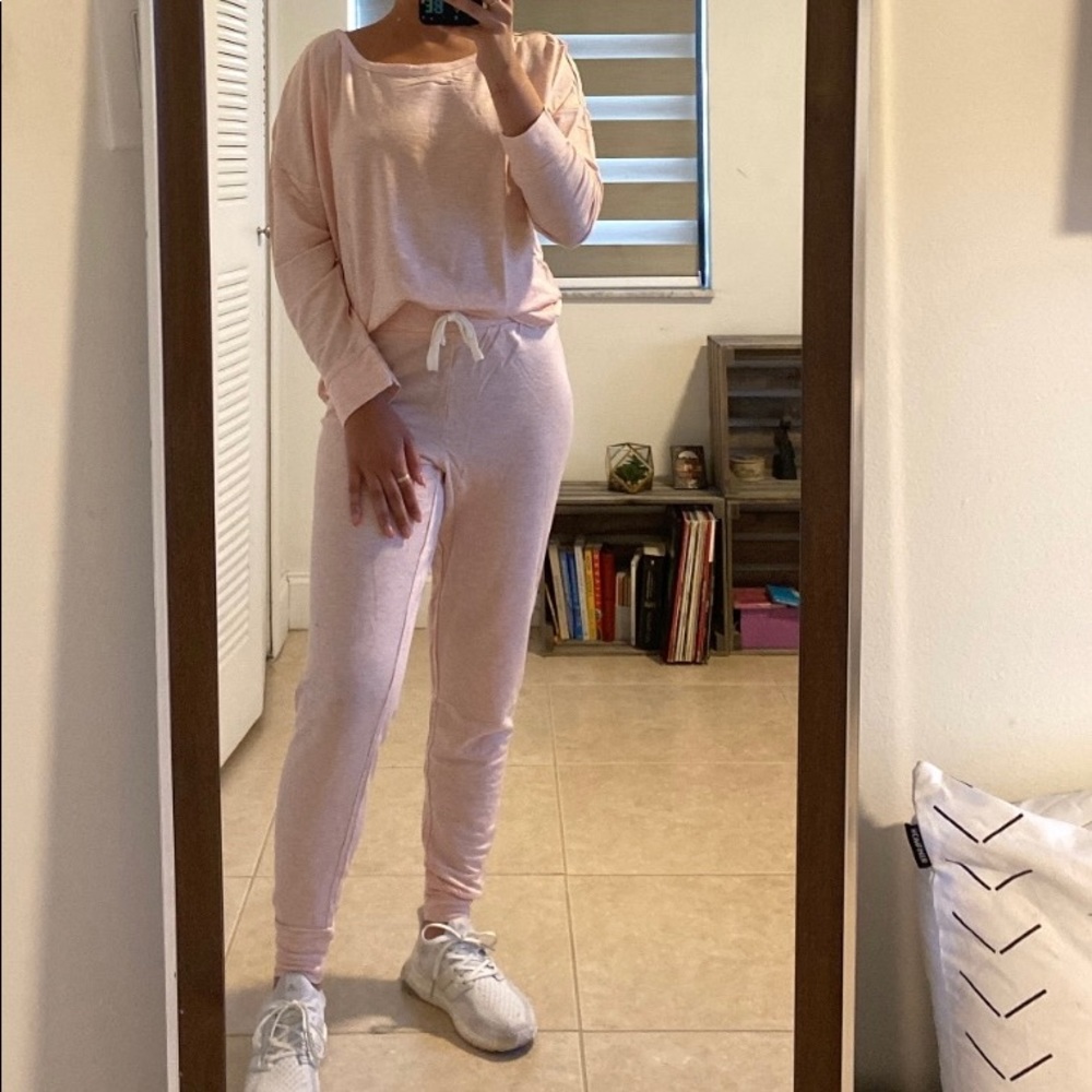 Blush pink loungewear set